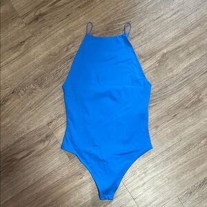 Bright blue aritzia tank bodysuit